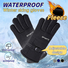 Winter Fleece Lined Warm Gloves Anti Slip Waterproof Thermal Touch Screen Gloves