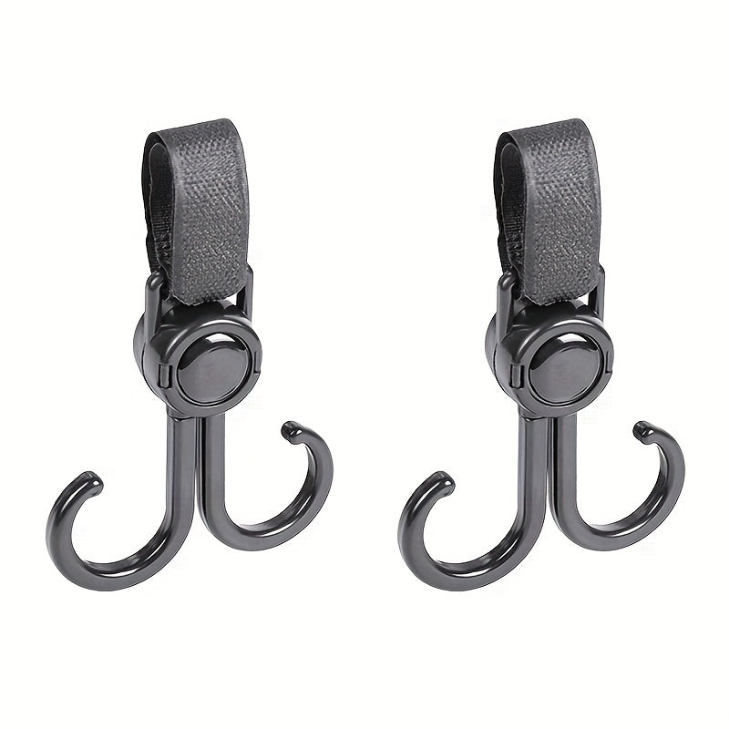 2pcs Bike Stroller Hooks Mom Stroller Clips & Accessories
