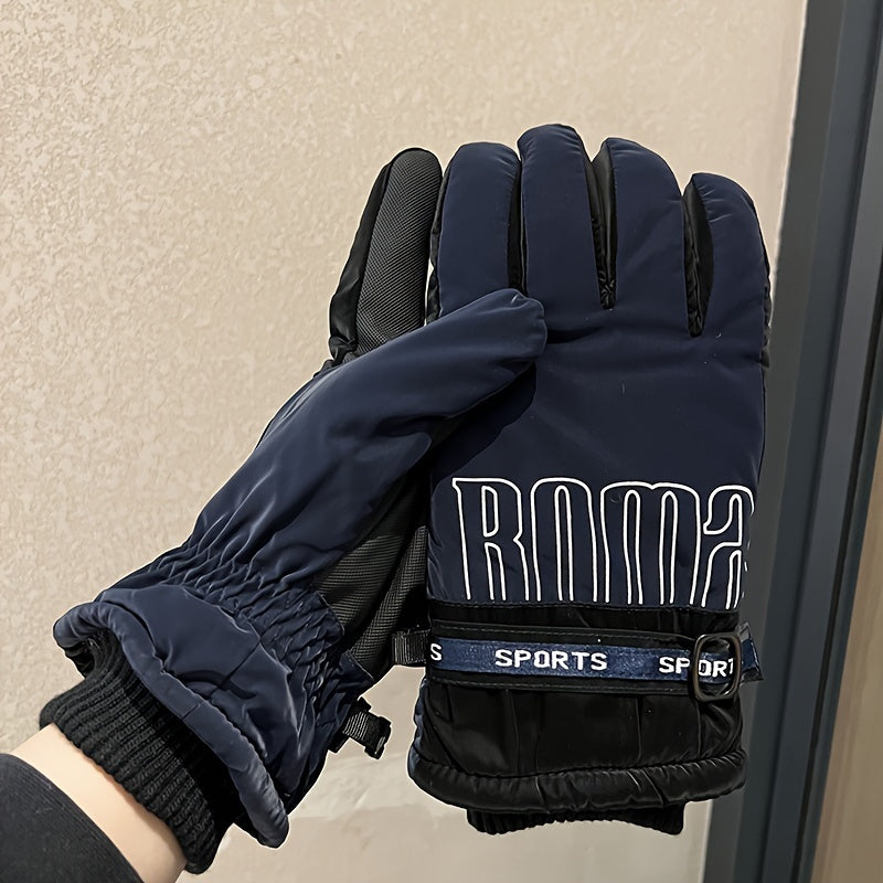 Winter Warm Riding Gloves Windproof Waterproof Coldproof Skiing Gloves