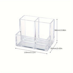 Minimalist Style Office Storage Box With Transparent Compartments