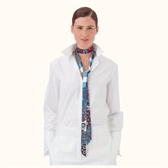 Long Ribbon Necktie Thin Twill Satin Scarf Women Hair Scarf Hairband Accessories