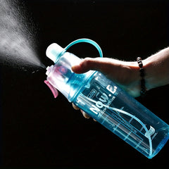 600ml Portable Sports Spray Water Cup - Cooling Bottle
