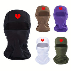 Heart Broken Print Cycling Mask Balaclava Outdoor Sports Windproof Sunscreen