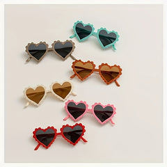 Heart Shaped Frame Sunglasses UV Protection Kids Accessories