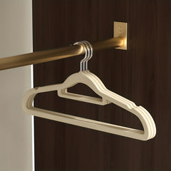 5pcs Velvet Clothes Hangers - Non-slip Design for Air Drying Wet
