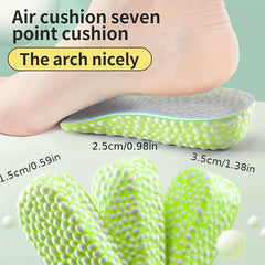 1.5-Inch Height Increase Insoles Soft Elastic Breathable 38in