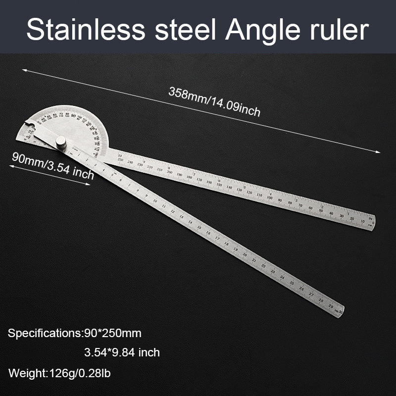 Stainless Steel Angle Gauge Protractor for Accurate Angle Measurement