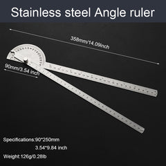 Stainless Steel Angle Gauge Protractor for Accurate Angle Measurement