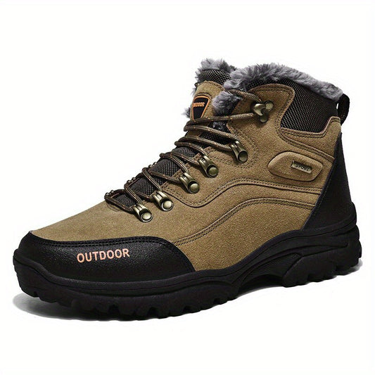 Men's Waterproof Hiking Boots Winter Outdoor Snow Boot Non Slip Shoes