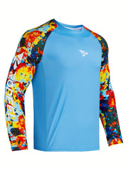 Men's Camo Sun Protection Hoodie Long Sleeve Quick Dry Top