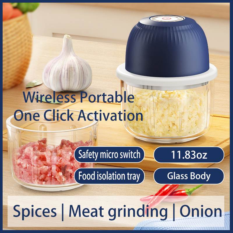 Portable Mini Meat Grinder USB Chargeable Garlic Chopper
