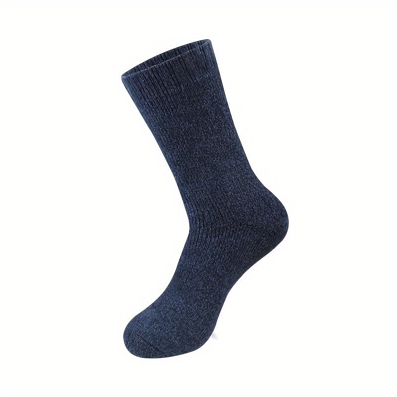 Men's Winter Wool Warm Socks Thick Thermal Hiking Crew Socks