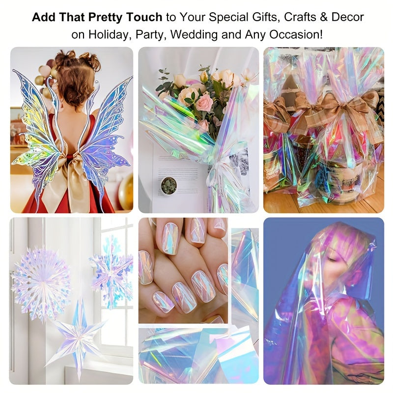 Iridescent Cellophane Wrap Halloween Gift Baskets Roll