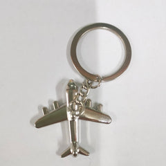 Metal Model Airplane Keychain Pendant Key Keyring