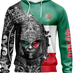 Mexican Print Hoodies For Men Graphic Sweatshirt Hooded Pullover