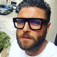 Anti Light Square Men's Glasses Protective Glasses For Reading
