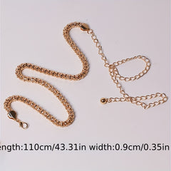 Metal Corn Waist Chain Golden Decorative Dress Girdle Tassel Belt