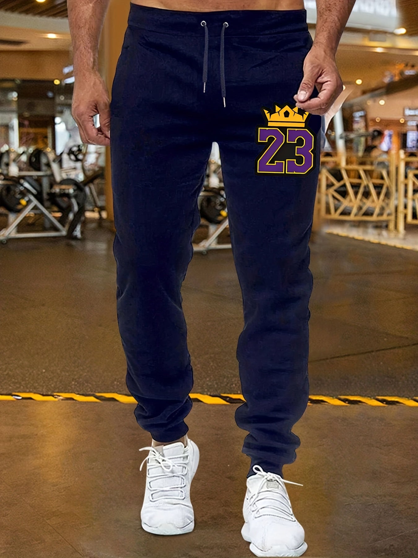 Number 23 Pattern Print Men's Sweatpants Casual Jogger Pants
