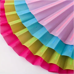 Solid Folding Fan Chinese Style Folding Fan Stage Performance Dance Accessories