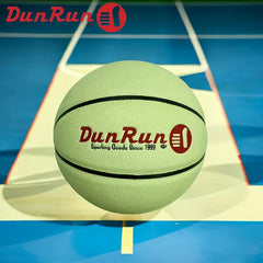DunRun Reflective Leather Basketball - Luminous Outdoor Indoor Team Game Ball