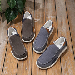 Men's Canvas Loafer Shoes Lightweight Non slip Sneakers