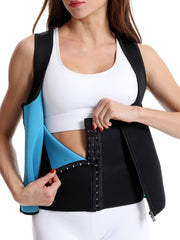 Zipper Tummy Control Corset Waist Trainer Belt Hourglass Body Shaper