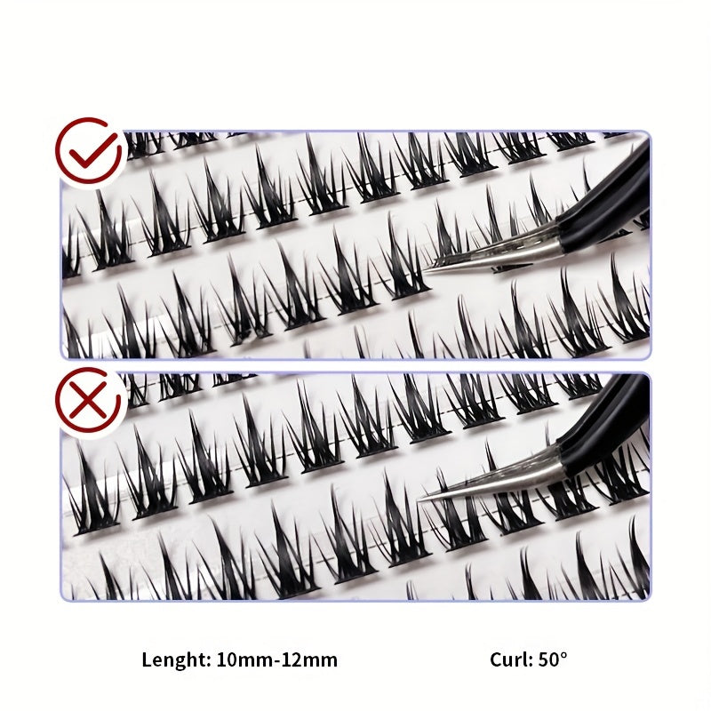 Little Devil Mixed Style Eyelashes Extensions DIY Self Adhesive Eyelashes