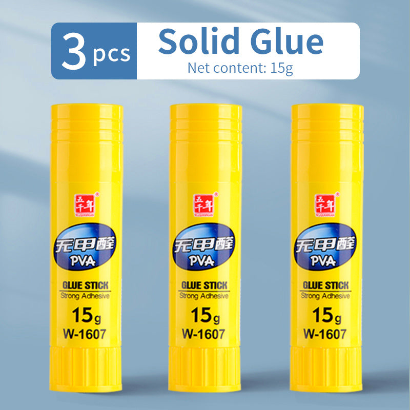 6pcs 1.26oz Colorless Glue Stick Washable Safe School Supplies