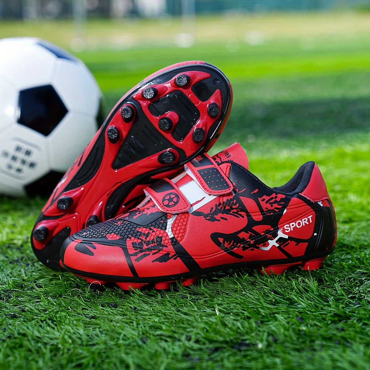 Boys' Non-Slip Football Cleat Spikes Outdoor Soccer Shoes