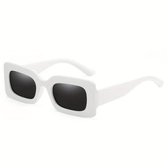 Men's Vintage Candy Small Square Frame Polarized Sunglasses UV Protection
