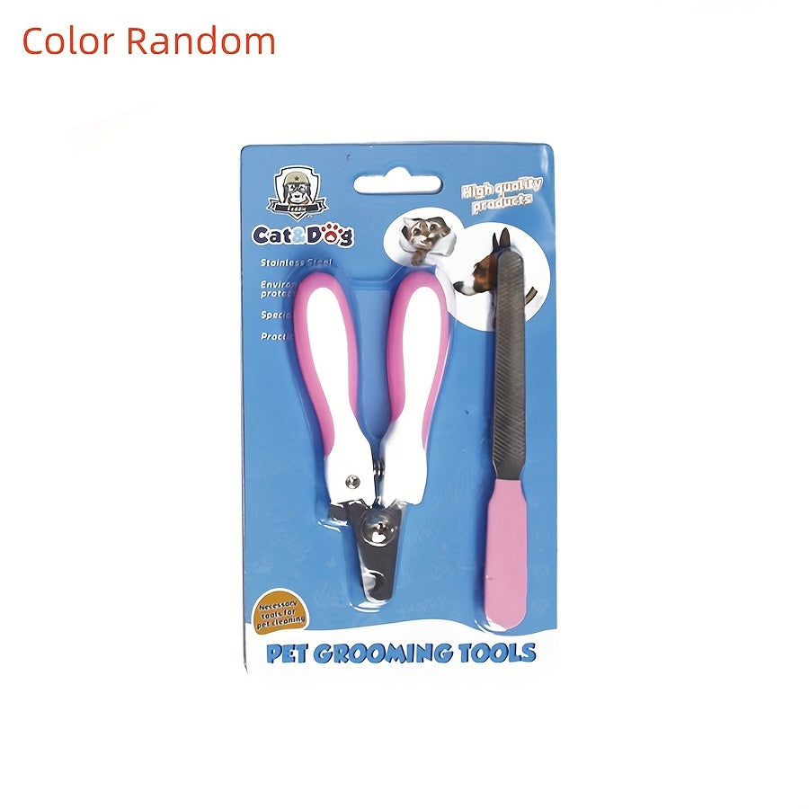 Pet Nail Clipper Set for Small Cat and Dog with File