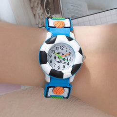 2pcs Basketball Patterned Quartz Watches Sporty Design