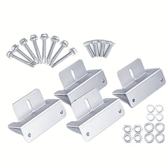 4pcs Outdoor RV Solar Bracket Aluminum Alloy Solar Panel Mounting Block
