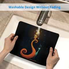 Candle Animation Figure Square Mouse Pad 20x24cm
