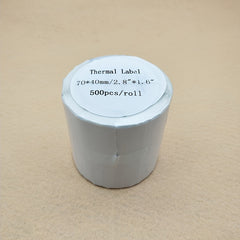 70mm Direct Thermal Labels 500pcs Roll