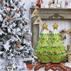 Christmas Tree & Santa Claus Aluminum Balloon Set