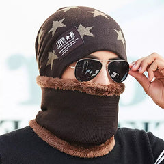 Youth Knitted Wool Hat Thick Warm Winter Cycling Hat