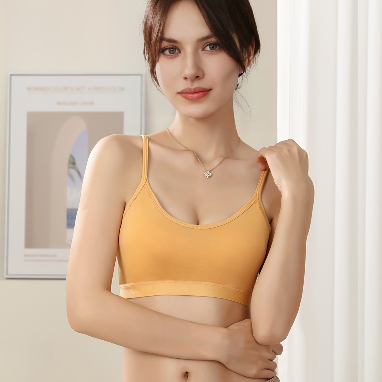 Comfy Wireless Padded Bra Breathable Lingerie
