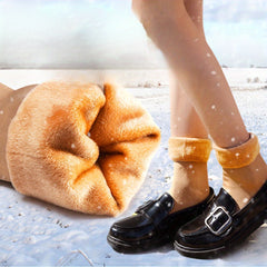 Plush Lined Socks Warm & Comfy Mid Tube Women's Stockings
