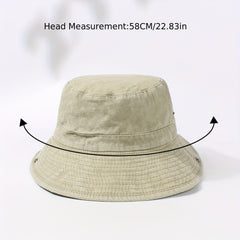 Western Cowboy Bucket Hat Distressed Sun Hat UV Protection