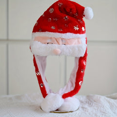 Christmas Hat Ears Movable Hat Santa Claus Xmas Gift Decoration