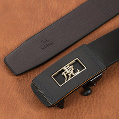 Men's Chinese Animal Pattern Business Belt