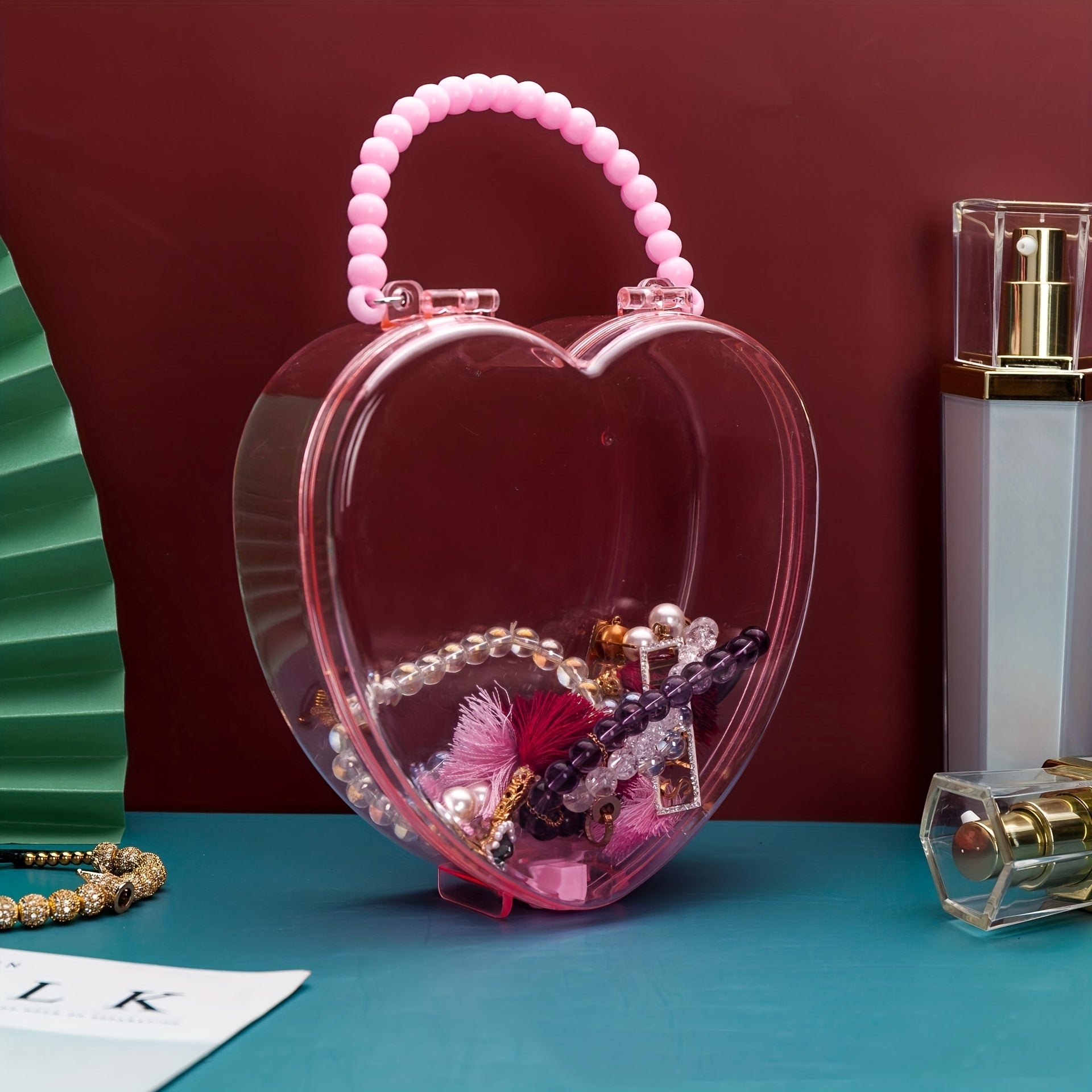 Transparent Portable Storage Bag for Children Jewelry Earrings Hair Accessories