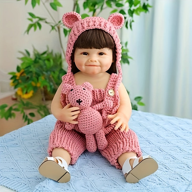 22" Soft Vinyl Silicone Reborn Baby Dolls Gift for Children