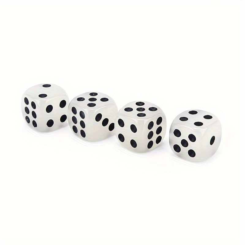4PCS Dots Luminous Dice 6 Side Dices For Board Game Night Bar KTV