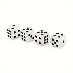4PCS Dots Luminous Dice 6 Side Dices For Board Game Night Bar KTV