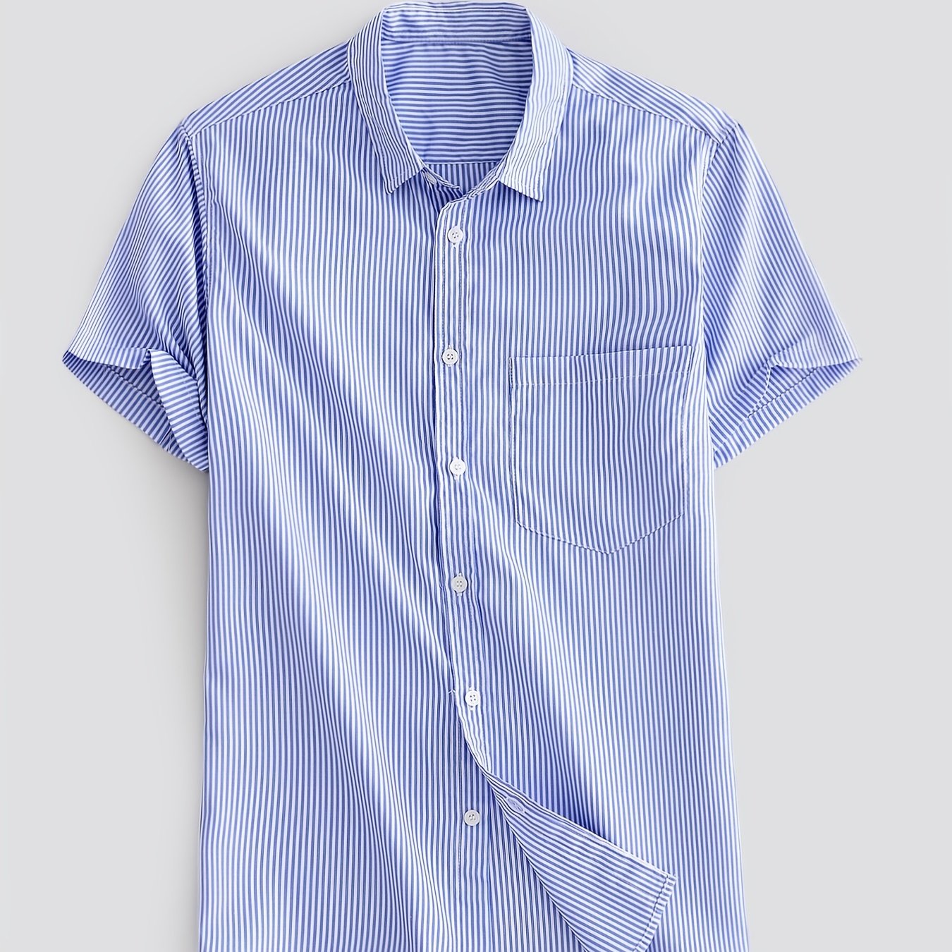 Men's Striped Short Sleeve Shirt