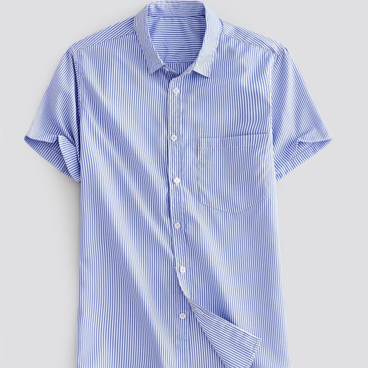 Men's Striped Short Sleeve Shirt