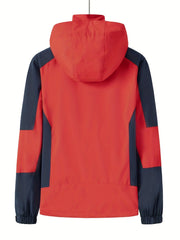Waterproof Lightweight Hooded Windbreaker Jacket Men's Zip Up Coat