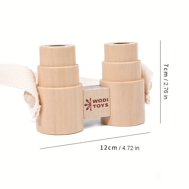Kids Wooden Binoculars Educational Toy